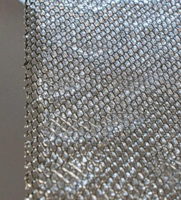 Maille de fil d'acier inoxydable tissée à haute précision, double fonction, pour filtre industriel et découpe de tissu métallique décoratif