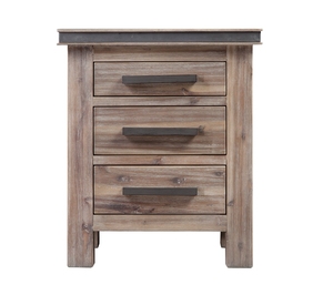 ไม้โอ๊ค/ไม้สน/ไม้อะคาเซีย3ลิ้นชัก nightstand ราคาแข่งขันเฟอร์นิเจอร์ห้องนอนสำหรับบ้านโรงแรมห้องนั่งเล่นห้องรับประทานอาหารโรงพยาบาล - Product Image 4