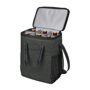 Bolsa <span class=keywords><strong>de</strong></span> transporte <span class=keywords><strong>para</strong></span> <span class=keywords><strong>vino</strong></span>, 6 botellas <span class=keywords><strong>de</strong></span> <span class=keywords><strong>vino</strong></span> acolchadas con aislamiento personalizado, enfriador - Product Image 1