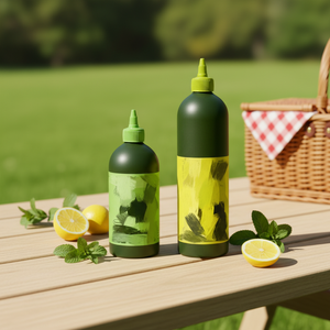 Food Grade 250ml 500ml Matte Green PET Soft Touch Plastic <strong>Bottle</strong> Graza <strong>Bottle</strong> <strong>Squeeze</strong> Olive Oil <strong>Bottles</strong> Twist off Lid for Cake - Product Image 6