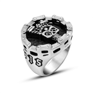 Skull Fashion <b>Ring</b> <b>Titanium</b> Steel Men's Jewelry Gift SA828 - Product Image 5