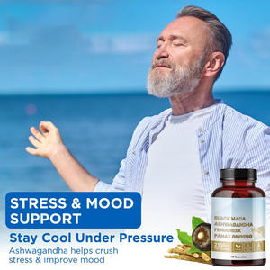 मजबूत आदमी शक्ति और महिला बट कूल्हों के लिए नम निजी लेबल हर्बल पूरक काले मैका रूट कैप्सूल - Product Image 6