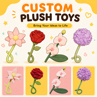 Jouets en peluche personnalisés OEM/ODM promotionnels, fleurs simulées, super doux, rembourrés de coton PP, fonction anti-stress, cadeau pour la maison