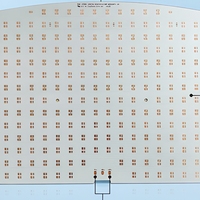 Panneau LED en aluminium avec base PCB en forme de V pour éclairage photographique PCBA