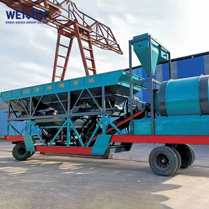 YHZM750 Planta de dosificación de hormigón móvil Mezclador de tambor Tipo de tambor Planta de mezcla móvil - Product Image 4