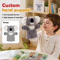 Marionnette interactive en peluche douce de 25 cm, jouet animal personnalisable pour enfants et adultes, pour les tout-petits de 2 ans et plus