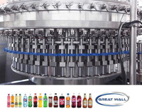 Emballage automatique électrique 50Hz 3phases avec 1 an de garantie Remplisseuse de bouteilles en bois pour boissons gazeuses 10500kg 380V