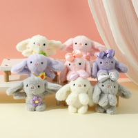 Porte-clés Lapin en Peluche Mignon et Doux - Charme Adorable pour Clés de Voiture, Sacs à Dos et Cadeaux d'Anniversaire/Fêtes pour Filles et Adolescentes