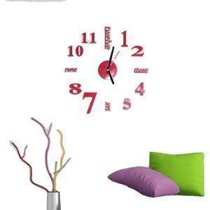 Horloge murale numérique 3D en acrylique avec mouvement Hangzhou, taille 40 cm - Product Image 3