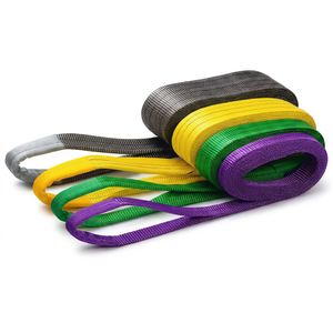 Eslinga Plana de Poliéster Provina con 2 Ojales en los Dos Extremos, Eslingas de Elevación para Amarre de Carga - Product Image 1