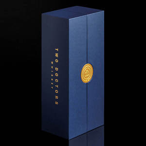 Boîtes cadeaux écologiques haut de gamme pour boissons, en matériaux recyclés, structure rigide, pelliculage mat, pour spiritueux et vins de luxe - Product Image 3