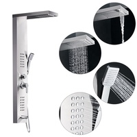 Promotion Colonne de douche thermostatique à LED avec mitigeur monocommande, en laiton, murale, avec fonction cascade