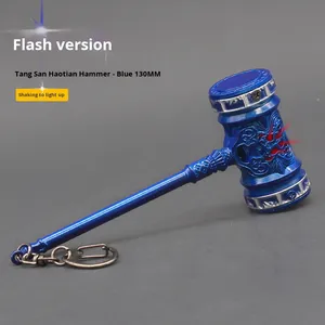 Soul Land Anime périphérique Tang San Haotian marteau coulée gravé anniversaire arme modèle plein métal porte-clés pendentif - Product Image 3