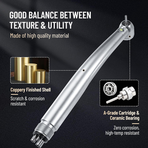 Turbine dentaire à haute vitesse à bouton-poussoir LED de qualité supérieure, pièces à main <span class=keywords><strong>dentaires</strong></span>, pièces à main <span class=keywords><strong>dentaires</strong></span> à haute vitesse, 2/4 trous - Product Image 2