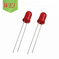 LED WEJ Factory à haute luminosité, emballage traversant, tête ronde de 5 mm/3 mm, LED DIP blanche, verte, rouge, bleue, jaune, orange, violette, LED de 5 mm