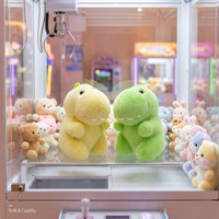 Machine à griffes en gros : Peluches animaux dinosaures super douces 20-25cm, petites, moins chères, promotion, vente flash