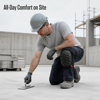Genouillères en EVA moulé souple, vente en gros OEM, avec sangles en néoprène et fermeture auto-agrippante pour travaux à genoux, jardinage, travaux au sol et de toiture