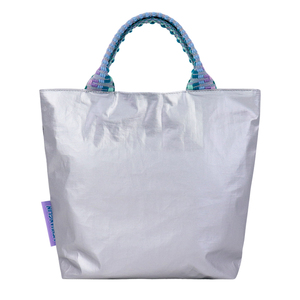 Bolso de Mano de Gran Capacidad, Impermeable, Minimalista y Ecológico, de la Serie Color-Blocking Lady Tyvek, con Dos Correas y Cierre - Product Image 3