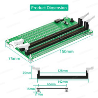 Carte de test de mémoire DDR4 DIMM avec indicateurs LED à longue durée de vie pour le diagnostic des pannes des emplacements de carte mère de bureau