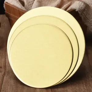 Disposable Corrugated Recyclable Circle Plate Round Cake Board Supplier For Cake Base