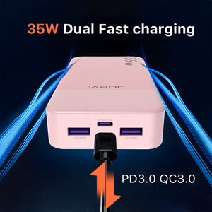 Portátil de carga rápida de 35W <span class=keywords><strong>Compatible</strong></span> <span class=keywords><strong>con</strong></span> alta capacidad 20000mAh batería <span class=keywords><strong>externa</strong></span> resistente al agua <span class=keywords><strong>con</strong></span> pantalla LED LCD tipo C <span class=keywords><strong>iPhone</strong></span> EE. UU. - Product Image 2