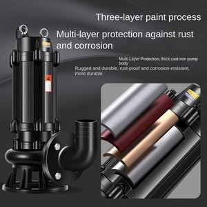 WQ <b>Submersible</b> Sewage Cutting <b>Pump</b> Sewage Grinder <b>Pumps</b> <b>Submersible</b> <b>Pump</b> for Industry Dirty Water - Product Image 2