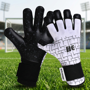 Nouveaux Gants de Gardien de But Professionnels en Latex Contact Lisse pour l'Entraînement de Football, avec Impression Silicone au Dos et Paume en Aqua Latex - Product Image 4