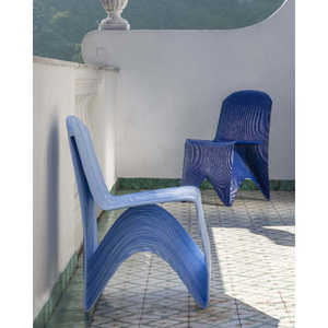 Silla Made in Italy-Santorini-Silla impresa en 3D-Producto PLA-Para interiores-Diseño italiano-Shine Purple - Product Image 4