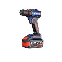 Perceuse sans fil 21V sans balais, 2 vitesses, 13 mm, 70 N.m avec batterie 4,0 Ah pour perçage du bois et du métal DGT2101-13D-24