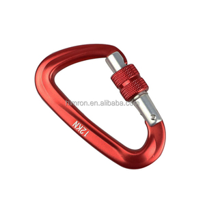 Ventes <span class=keywords><strong>chaudes</strong></span> - Mousqueton en aluminium aéronautique 7075, boucle en D 12KN, mousqueton à ressort pour l'escalade, mousqueton à dégagement rapide - Product Image 4