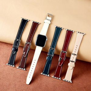 Upro Vintage Oil-Waxed Genuine Leather Strap for apple <b>Watch</b> Band Series 10 9 8 <b>7</b> 6 SE Ultra 2 Retro iWatch Wristband 45mm - Product Image 1