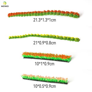 Plantes de modèle de grappe de fleurs miniatures artificielles de 10mm pour la disposition du Train ferroviaire/fabrication de modèles de bricolage/paysage de table de sable/Diorama - Product Image 5