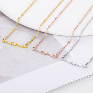 Collier <span class=keywords><strong>Maman</strong></span> en Or 18 carats délicat, collier MAMA en acier inoxydable imperméable, bijoux pour la fête des mères, <span class=keywords><strong>cadeau</strong></span> pour <span class=keywords><strong>maman</strong></span> - Product Image 4