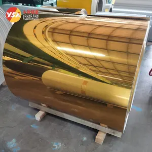 Hoch reflektieren der Gold Silber polierter Spiegel Aluminium Coil Roll Sheet Strip für Reflektor beleuchtung