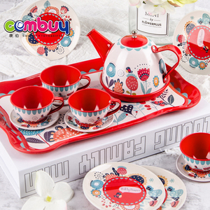 <strong>Tin</strong> Tinplate Pretend Play Classics Boutique Kids Girl Toys <strong>Tea</strong> <strong>Set</strong> - Product Image 2