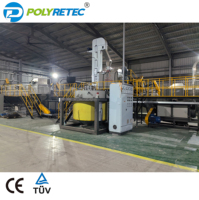 1000KG/S POLYTEC PTC-1000 Plastik Geri Dönüşüm Makinesi Araba Tamponu Kırma Yıkama Kurutma Hattı