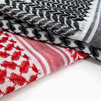 Keffiyeh Shemagh de haute qualité pour hommes arabes saoudiens, foulard musulman