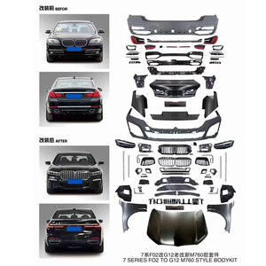 Para BMW Serie 7 modelo antiguo renovado nuevo 2009-2018 F02 renovado G12 Kit de carrocería faros LED a través de la luz trasera - Product Image 1