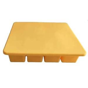 4 Cavity Eco-Friendly Silicone Cream Maker with Collins Mold Lid Easy Release Long Ice Making Non-Toxic Freezer Safe - Product Image 3