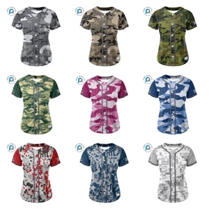 Pure Manufacturer Custom <strong>Camo</strong> <strong>Baseball</strong> <strong>Jersey</strong> 100% Polyester Mesh Fashion <strong>Baseball</strong> Shirt Custom Logo <strong>Baseball</strong> <strong>Jersey</strong> For Men - Product Image 3