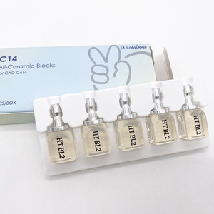 Winendent Matériaux Dentaires Consommables Ambre HT Bl2 <span class=keywords><strong>BL1</strong></span> C14 Lithium Disilicate Bloc Dentaire Verre Céramique pour Laboratoire Dentaire - Product Image 4
