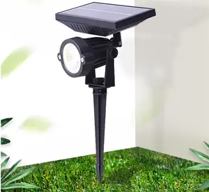 Solaire Led Capteur De Lumière Extérieure de Pelouse de Jardin Maison de Corps Imperméable À L'eau Lampe de Tache