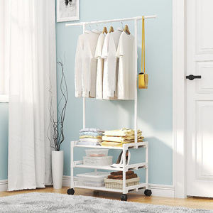 Porte-vêtements d'entrée, chariot roulant, porte-manteau, séchoir à linge, séchoir à linge sur pied, rangement de vêtements de nuit - Product Image 4