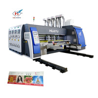 Huayu Serie Kartonnen Doos Vouwen Matrijs Snijmachine Golfkartonnen Doos Afdrukken En Matrijzen Snijmachine