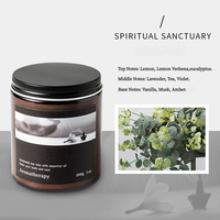 Bougie décorative artisanale en cire de soja sans fumée, parfumée, de la série Novature Aromatherapy, pour la maison, la chambre à coucher, le bureau