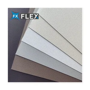FLFX الصين PVC البوليستر التعتيم الحاجب اللفاف ظلال النسيج للفندق الكهربائية PVC نافذة الستار