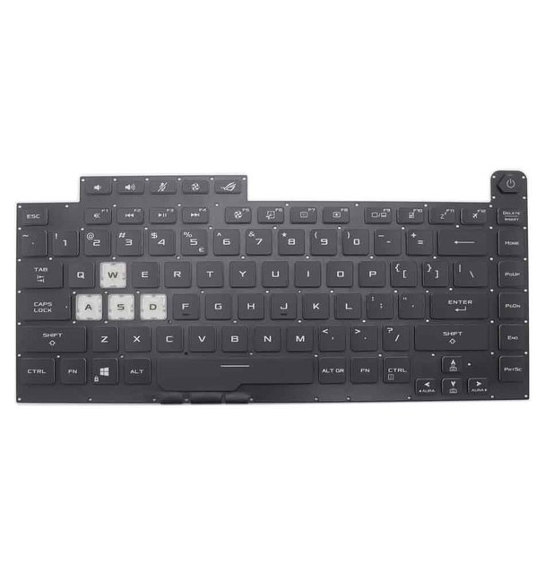 Wholesale Plastic US Layout LED Backlit Capacitive Laptop Keyboard 3 Keys 1 Year Warranty USB 1.0 for for ROG Strix G531G
