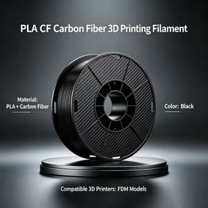 <b>PLA</b>-CF Carbon Fiber 3D Printing Filament 1.75mm High Strength Low Warp 1KG Spool for FDM 3D Printers - Product Image 3