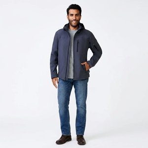 Vestes softshell pour hommes, entièrement personnalisables, style sport, toile imperméable, capuche, style vintage pour une utilisation en extérieur - Product Image 1