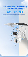 2024 nouveau Sectec 50X Zoom HD 10MP 4G caméra solaire étanche double objectif IP CCTV PTZ caméra solaire de sécurité extérieure